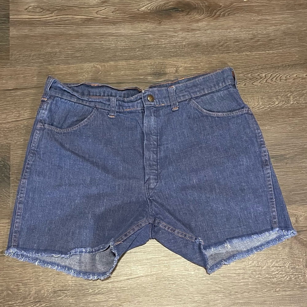 High waist denim shorts